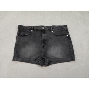 Wild Fable Womens Denim Dark Gray Shorts Highest Rise Shorts Size 18